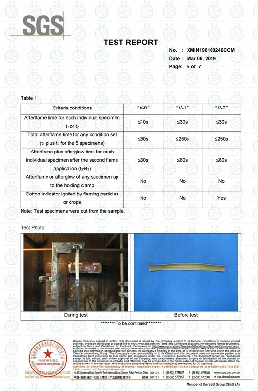 Telhado de palha kajan sintético à prova de fogo classificado e relatório de teste de exposição a UV de acordo com UL 94-2013