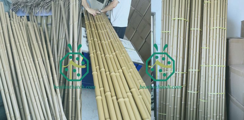 Produtos de varas de bambu de plástico natural