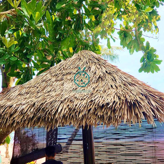 Projeto de maquete de telhado de palha de nylon do Hotel Borocay Beach nas Filipinas